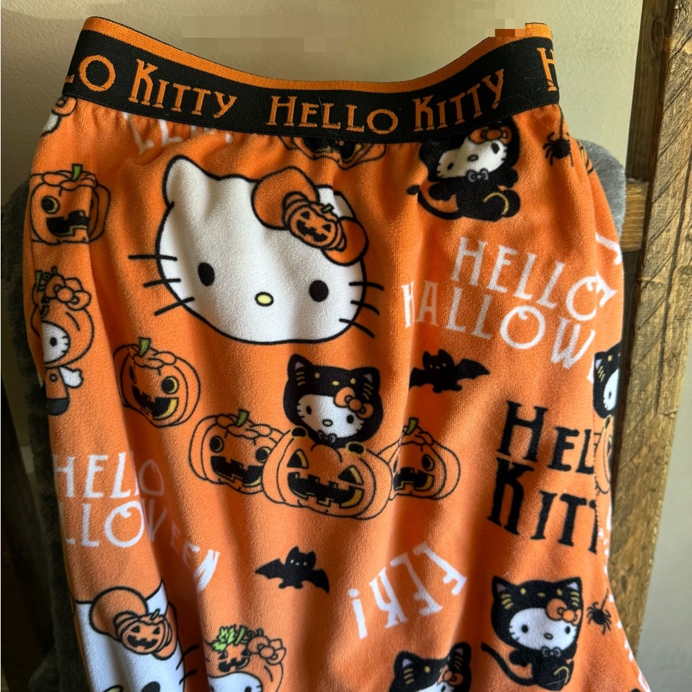 Hello Kitty Orange Halloween Pajama Pants